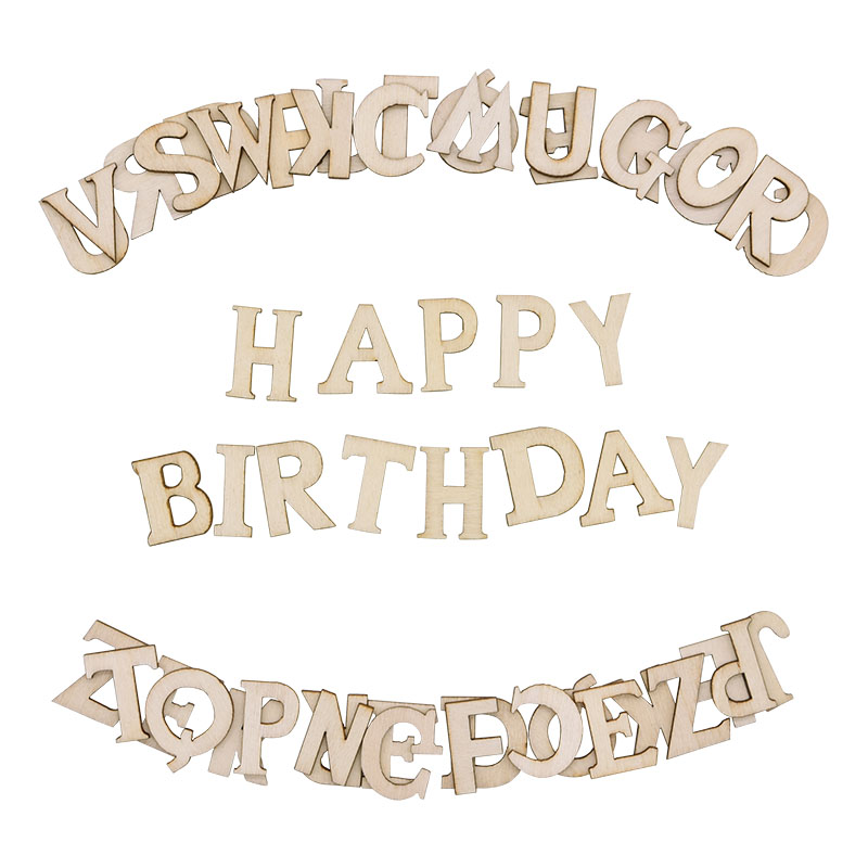 100pcs Letters Wooden Alphabet - Craft Embellishments recension och pris