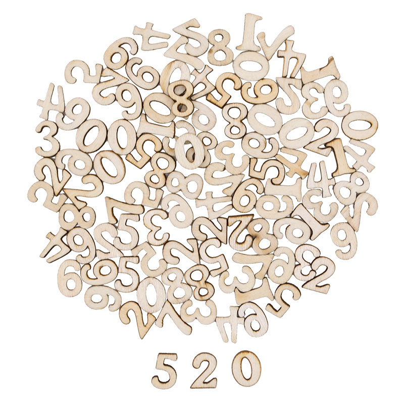 100pcs Letters Wooden Alphabet - Craft Embellishments recension och pris