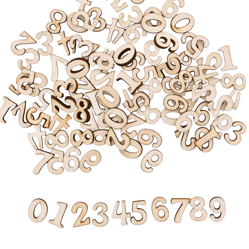 100pcs Letters Wooden Alphabet - Craft Embellishments recension och pris