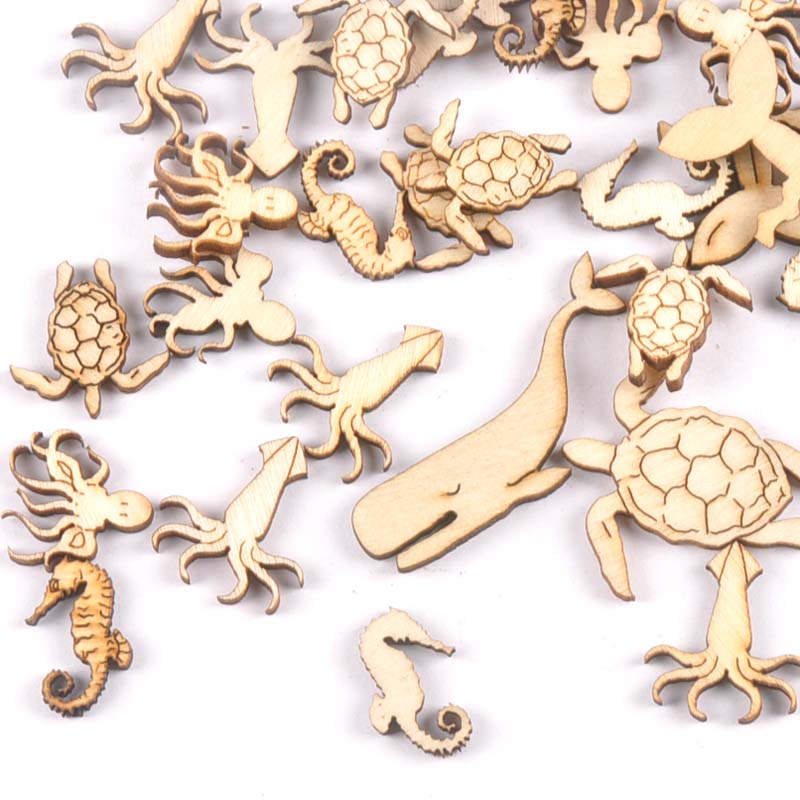 20Pcs 25-40mm Sea Turtle/horse - Craft Embellishments recension och pris
