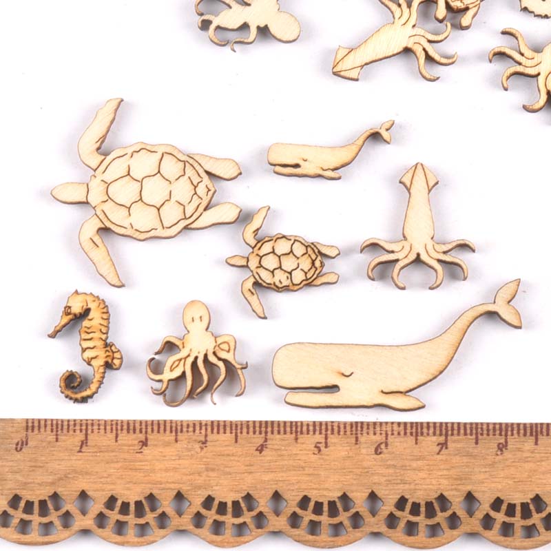 20Pcs 25-40mm Sea Turtle/horse - Craft Embellishments recension och pris