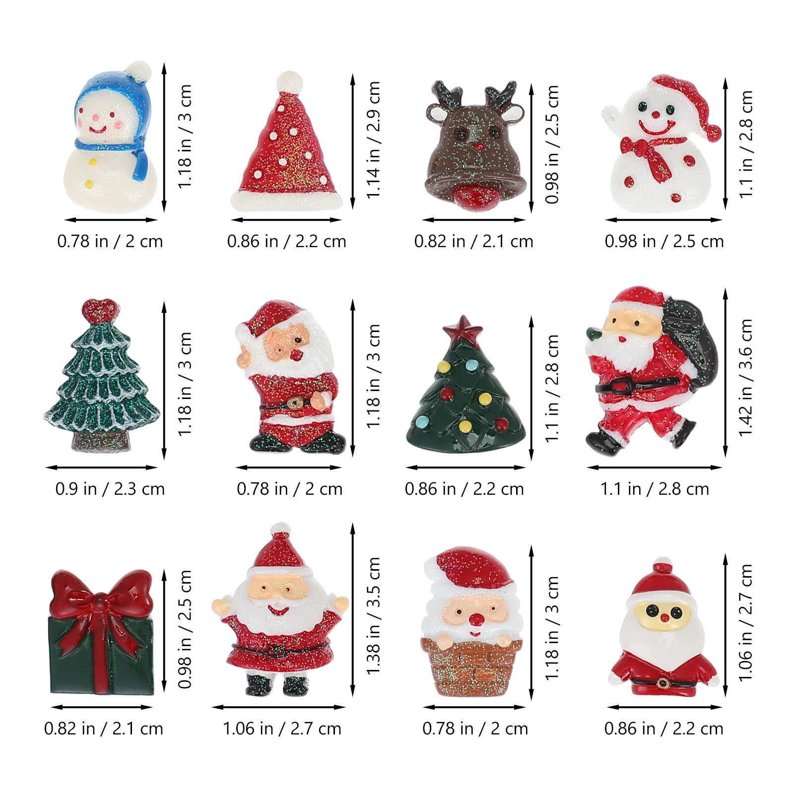 50 PCS Embellishment Christmas - Craft Embellishments recension och pris