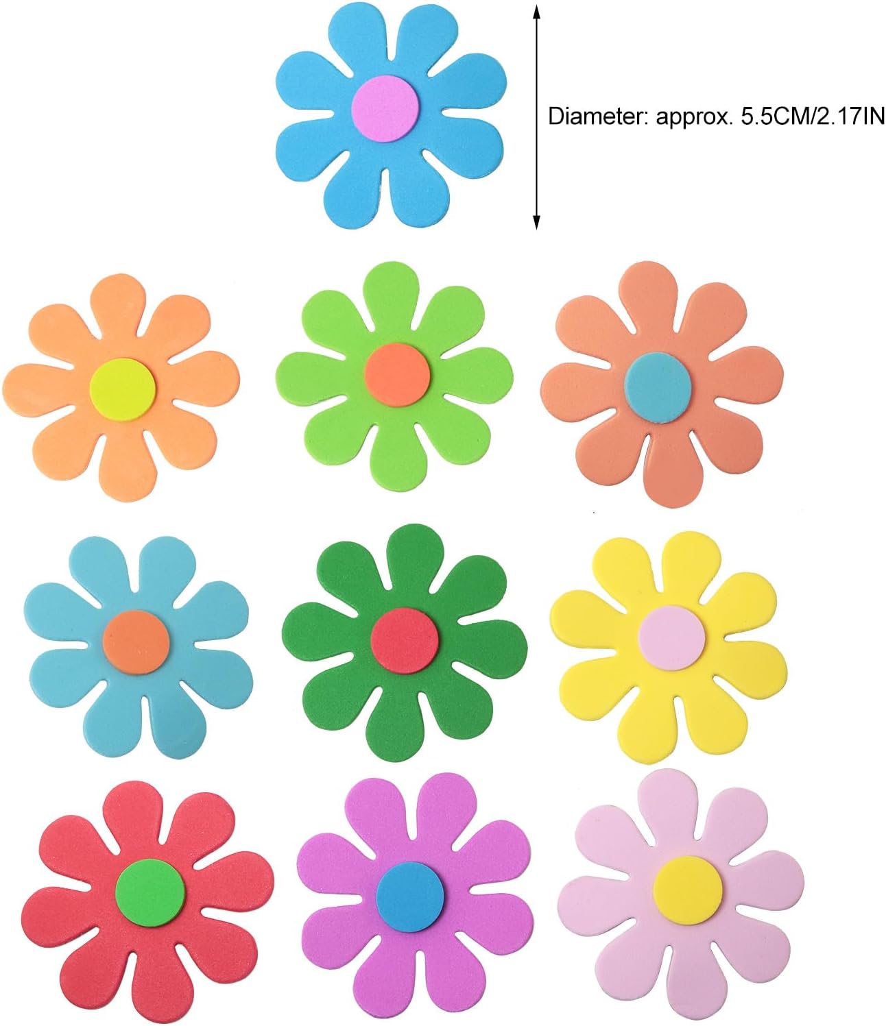 3D flower foam stickers Spring - Craft Embellishments recension och pris