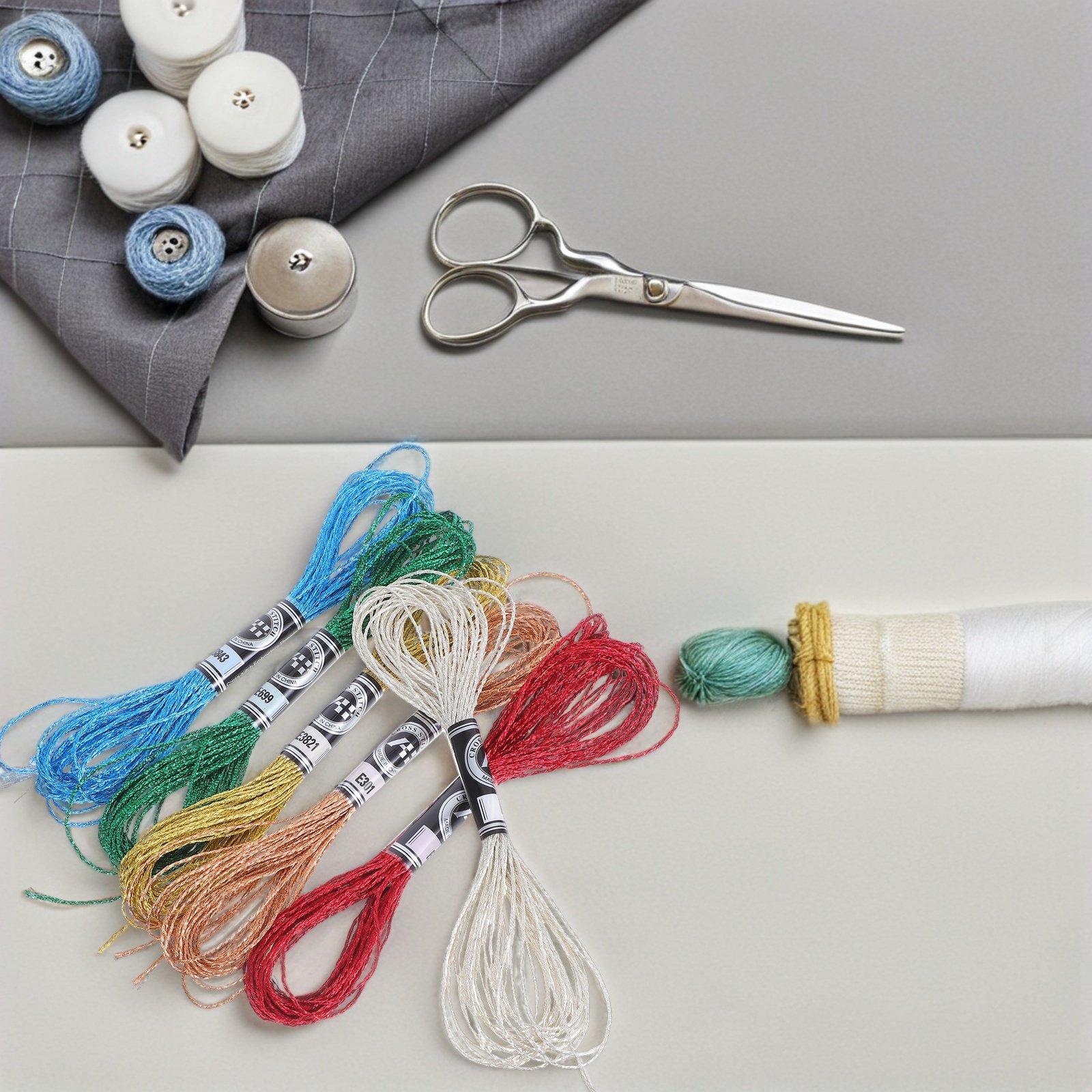 6Pcs Luxurious Metallic Embroi - Embroidery Craft recension och pris