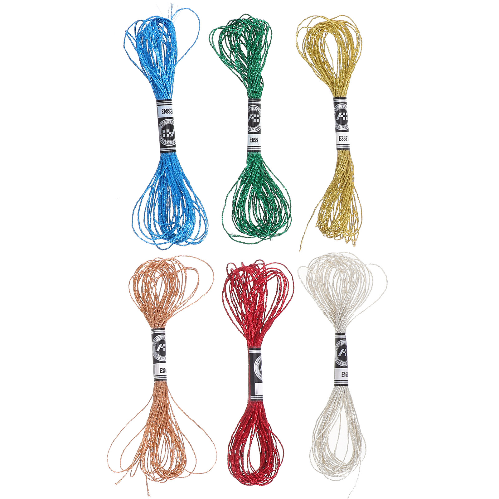 6Pcs Luxurious Metallic Embroi - Embroidery Craft recension och pris