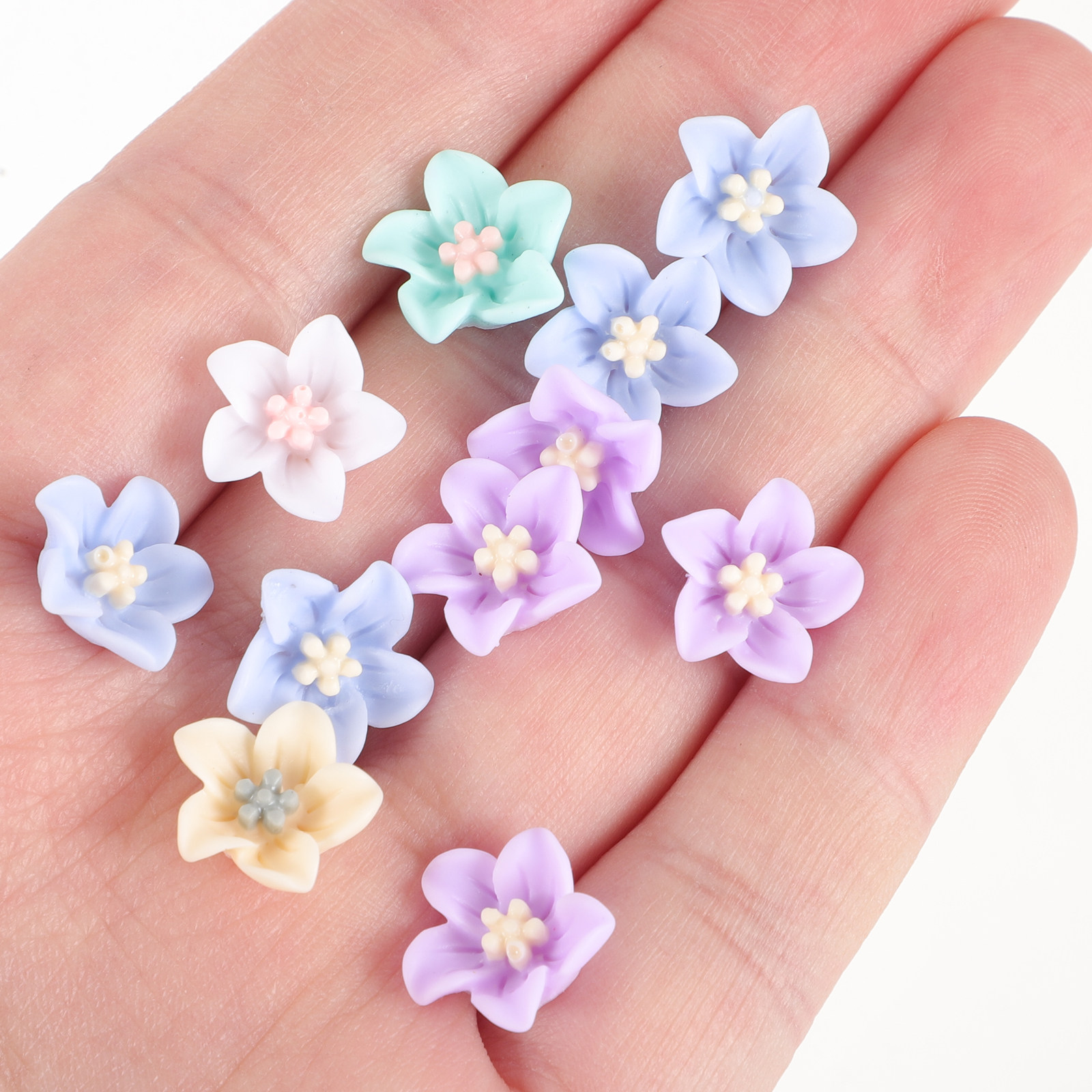 200Pcs Unique Resin Flower Emb - Craft Embellishments recension och pris