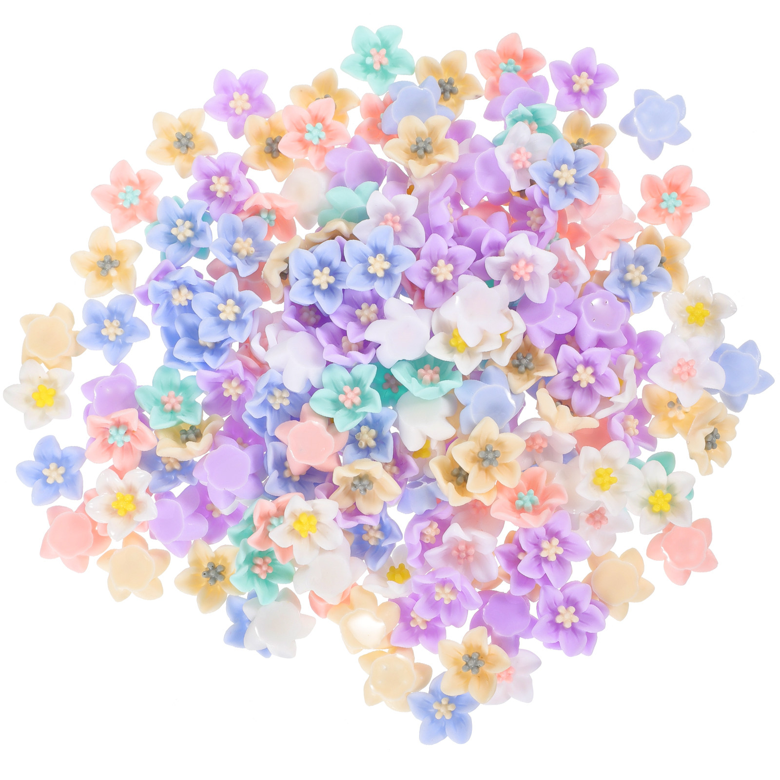 200Pcs Unique Resin Flower Emb - Craft Embellishments recension och pris
