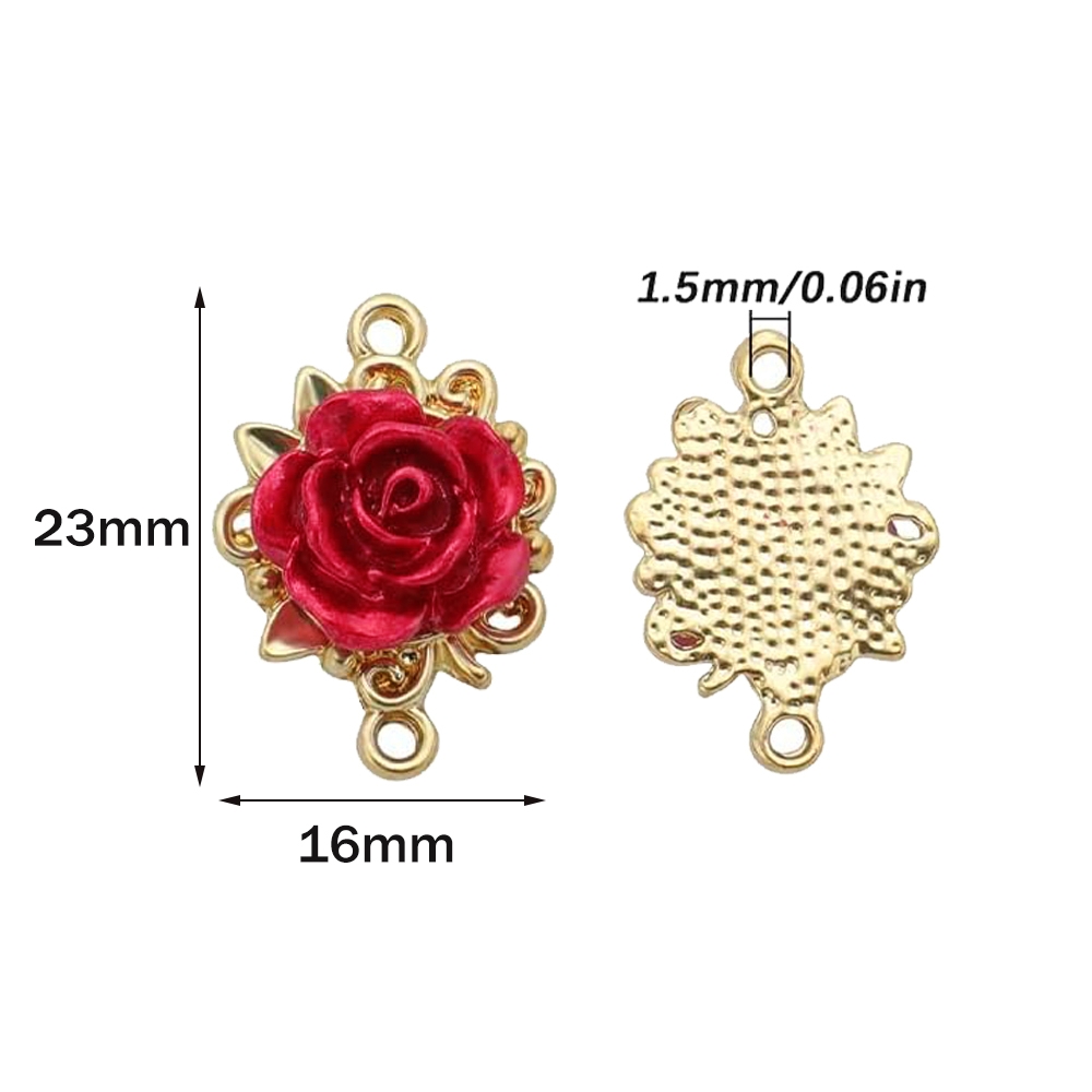 5/10pcs Rose Charms 3D Rose Fl - Embellishment Crafts recension och pris