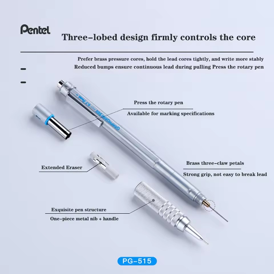 Japan Pentel Graph Gear Drafti - Pentel Pen Energel recension och pris