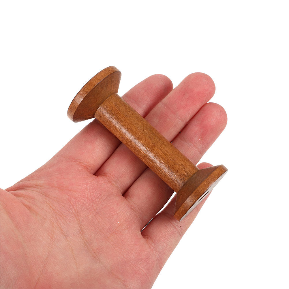 7Pcs Wooden Thread Spools Vint - Embroidery Craft recension och pris