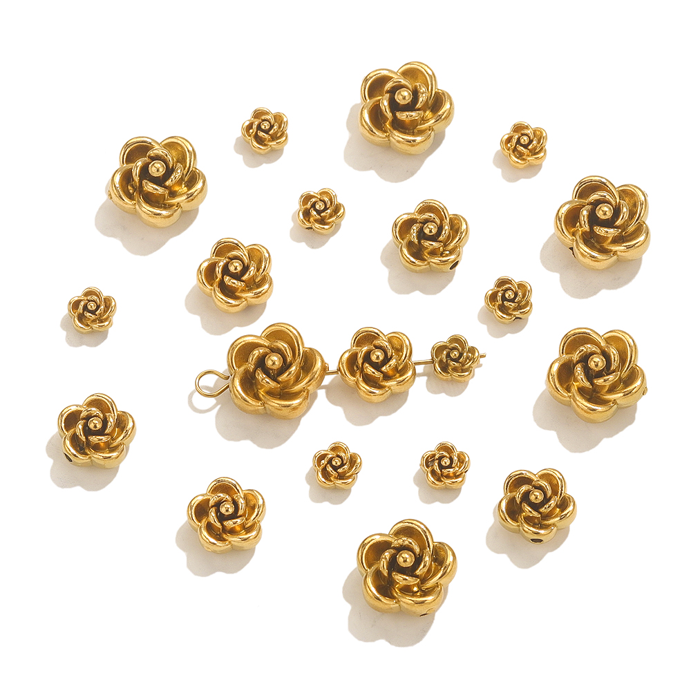 10pcs Stainless Steel Rose Flo - Embellishment Crafts recension och pris