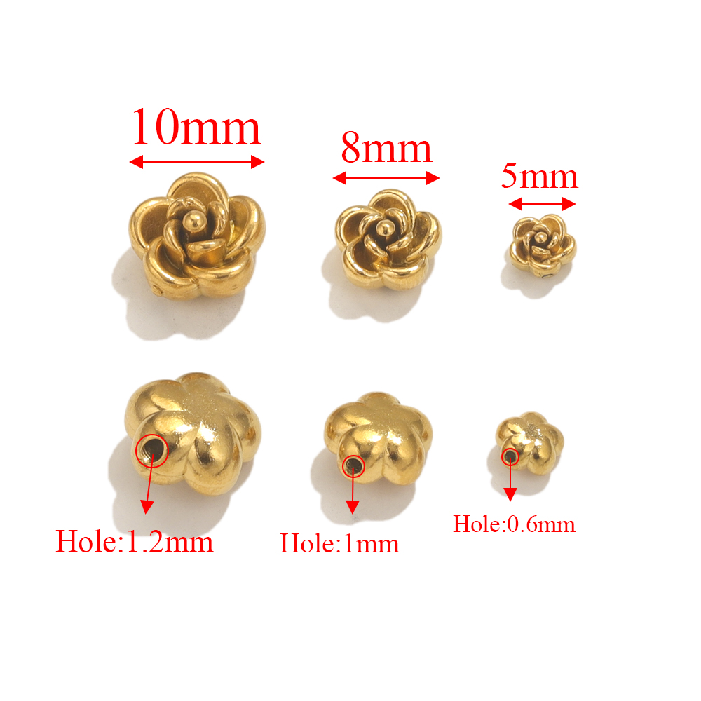 10pcs Stainless Steel Rose Flo - Embellishment Crafts recension och pris