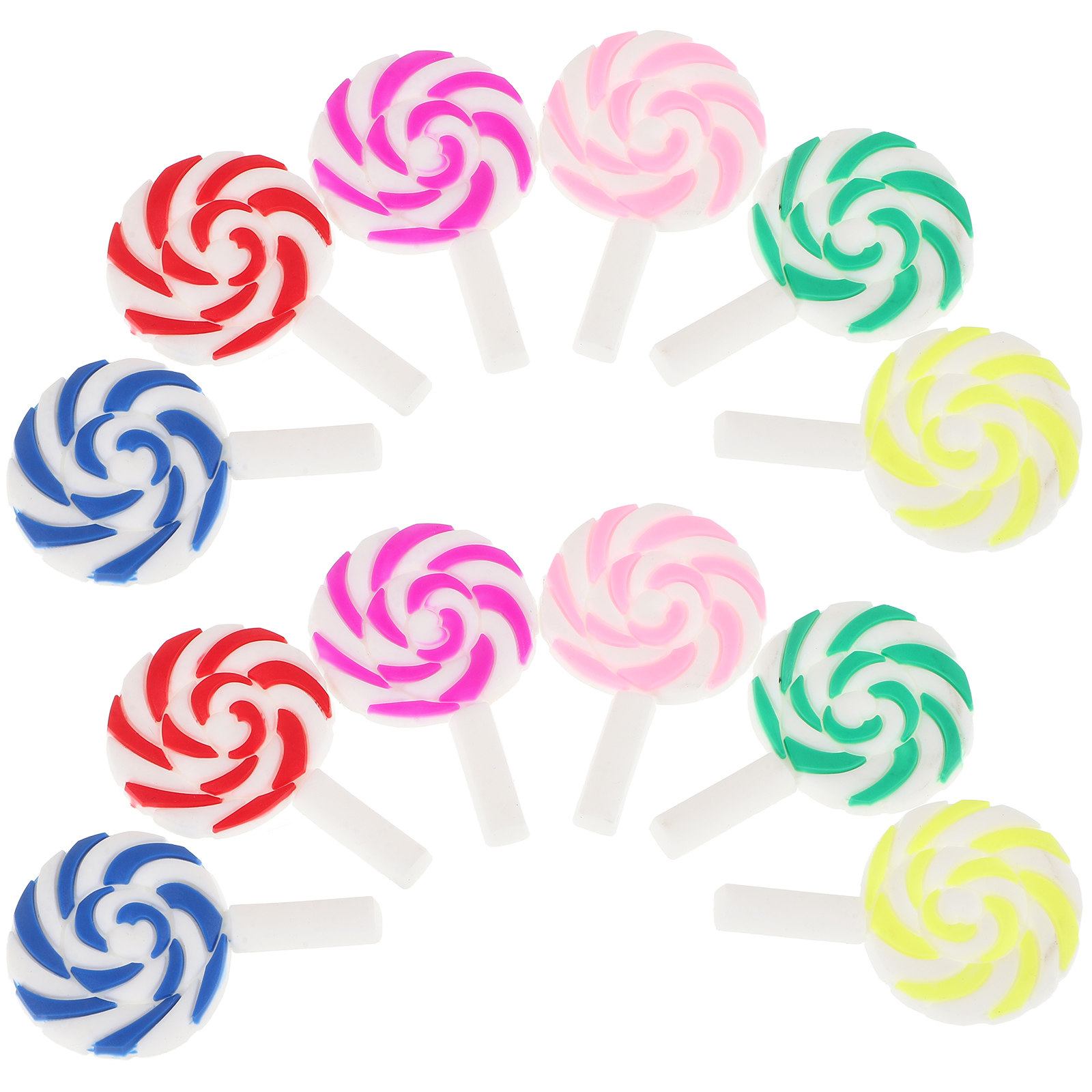 36Pcs Vibrant Rainbow Lollipop - Craft Embellishments recension och pris