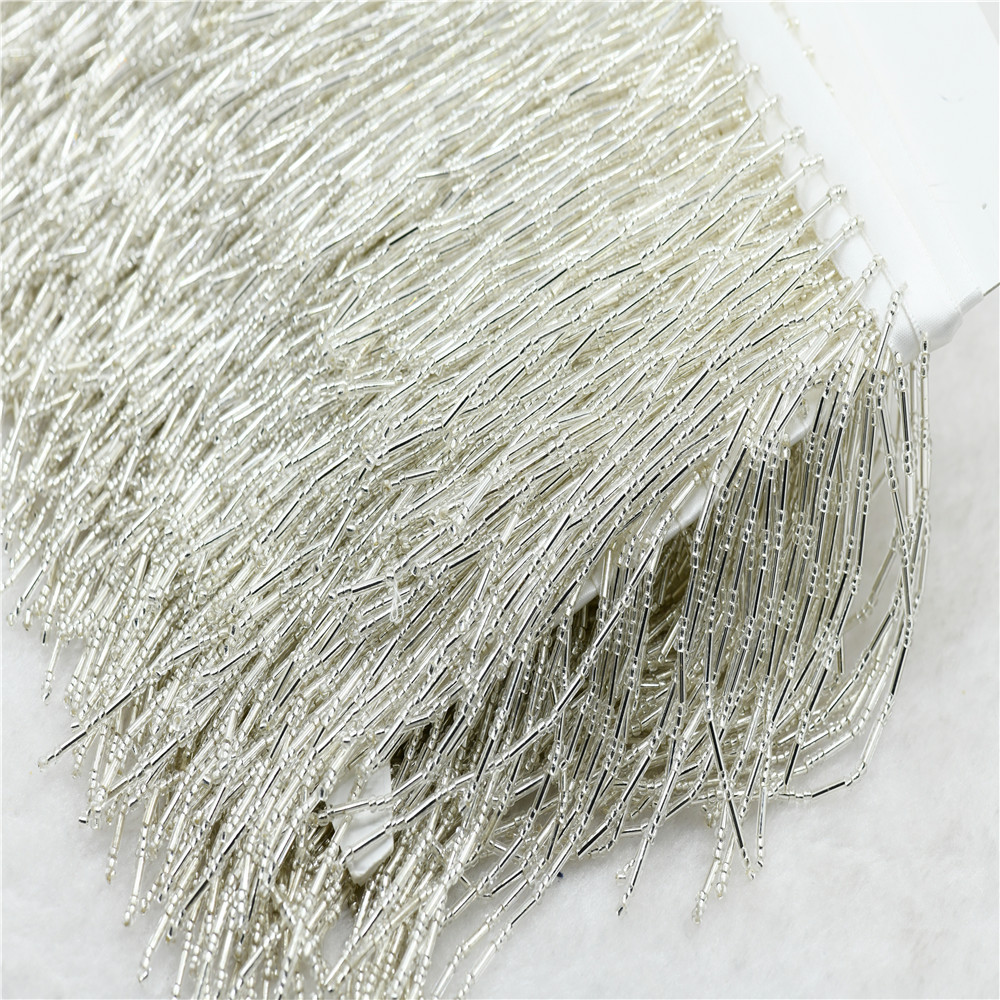 1yard 10cm wide glass Beaded F - Beaded Trim Fringe recension och pris