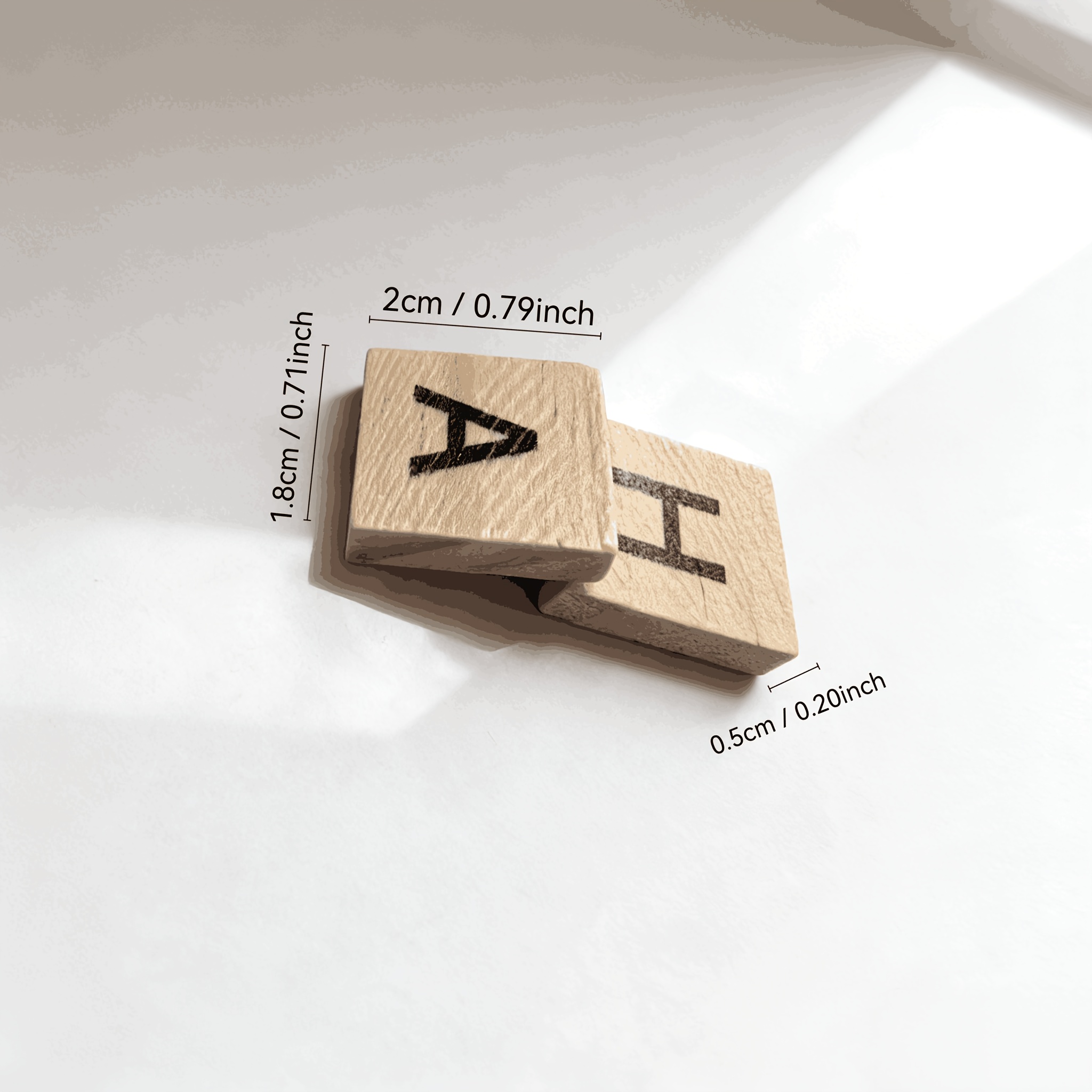 100PCS  Wooden Letter Cubes fo - Craft Embellishments recension och pris