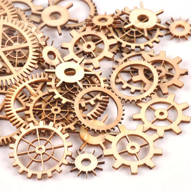 20-40mm 36pcs Unfinished Wood  - Craft Embellishments recension och pris