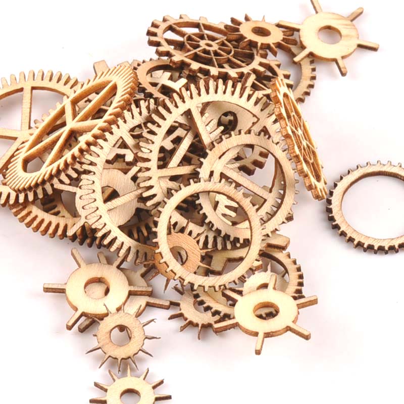 20-40mm 36pcs Unfinished Wood  - Craft Embellishments recension och pris
