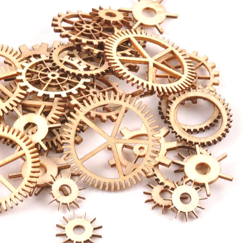 20-40mm 36pcs Unfinished Wood  - Craft Embellishments recension och pris