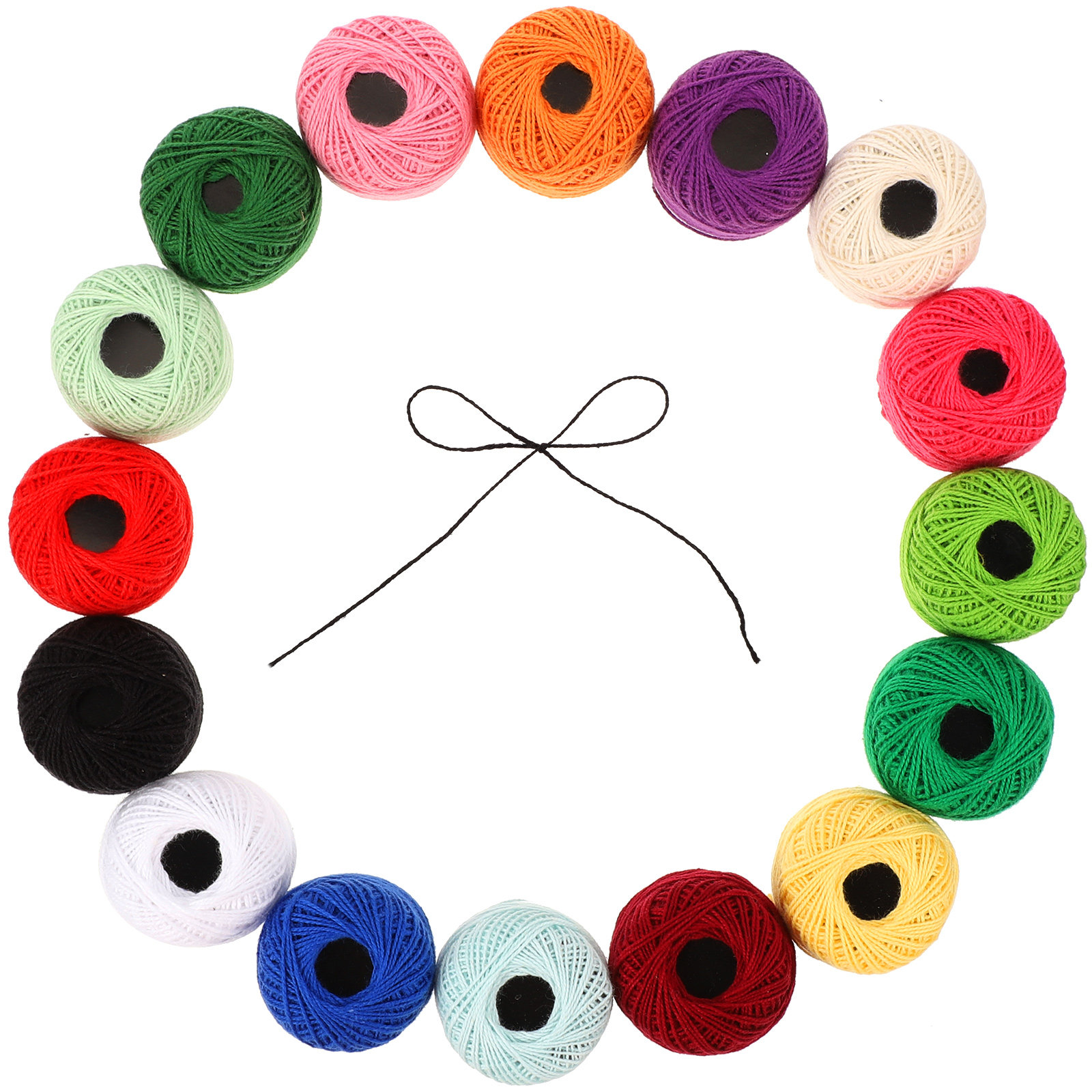 16 Rolls Embroidery Thread Cot - Embroidery Craft recension och pris